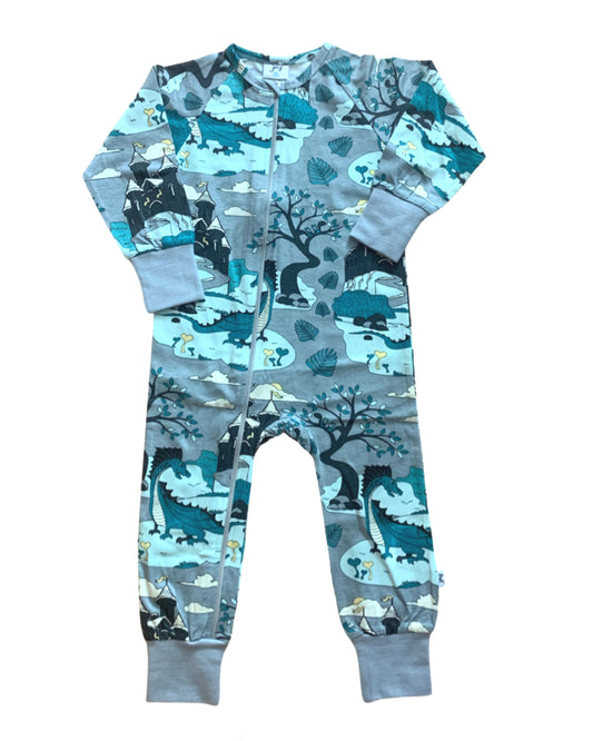 Schlafanzug mit Drache  für Kinder aus Biobaumwolle 