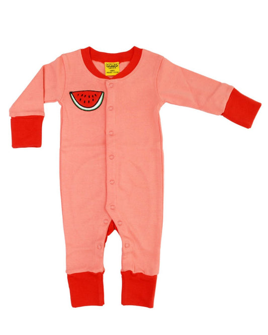 Overall mit Melone Applikation von DUNS Sweden aus Biobaumwolle