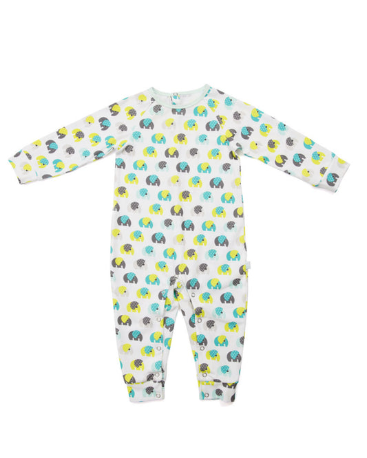 Overall mit Elefanten aus Biobaumwolle