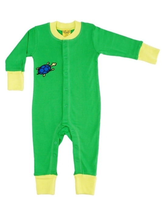 Grüner Baby Strampler mit Schildkröte