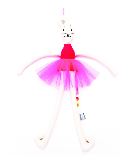 Hase zum Schlenkern mit pink Tutu