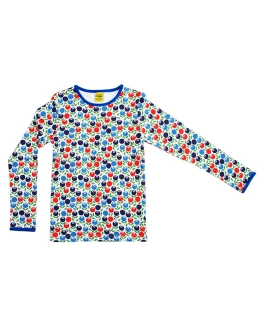 Shirt mit Blaubeeren von DUNS Sweden aus Biobaumwolle bei juicyfashion 