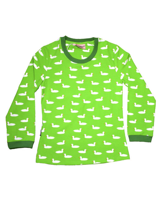 Shirt ENTENTEICH für  Damen  in grün von moromini  aus Biobaumwolle 