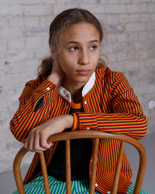 Shirt SCHWARZ/ROT/GELB von moromini aus Biobaumwolle 