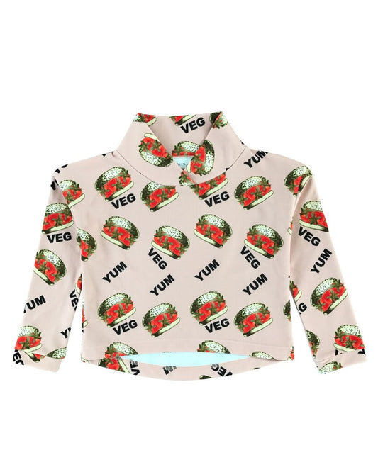 Shirt VEGAN BURGER aus Biobaumwolle 