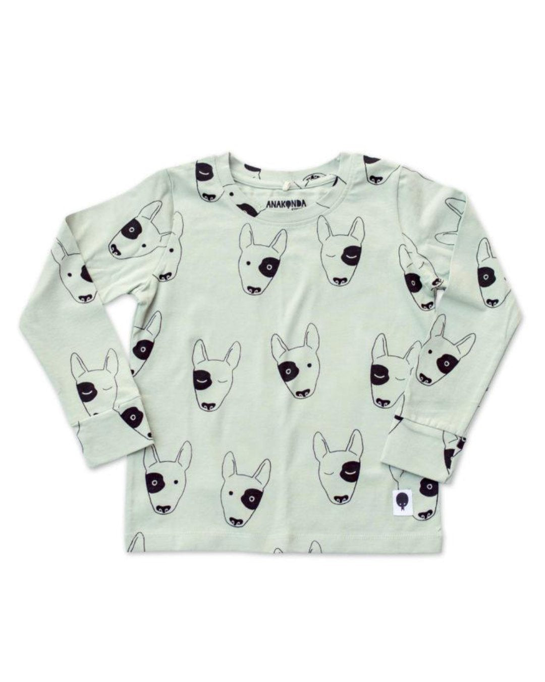 Shirt mit Hunde Print aus Biobaumwolle