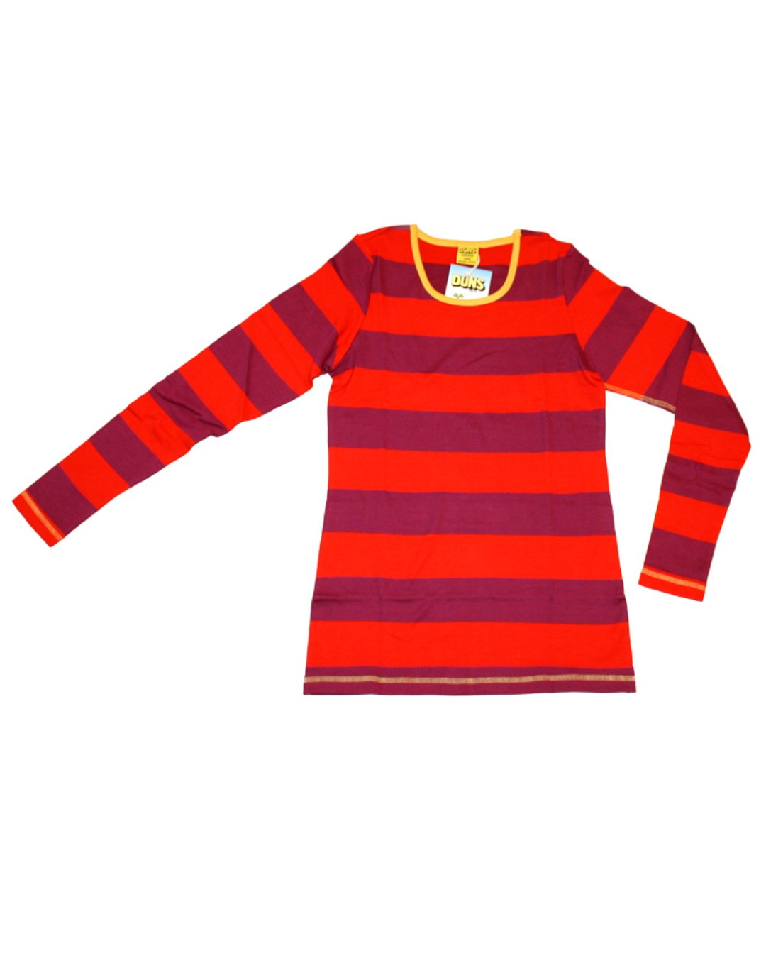 DamenShirt aus Biobaumwolle in rot/weinrot von DUNS Sweden