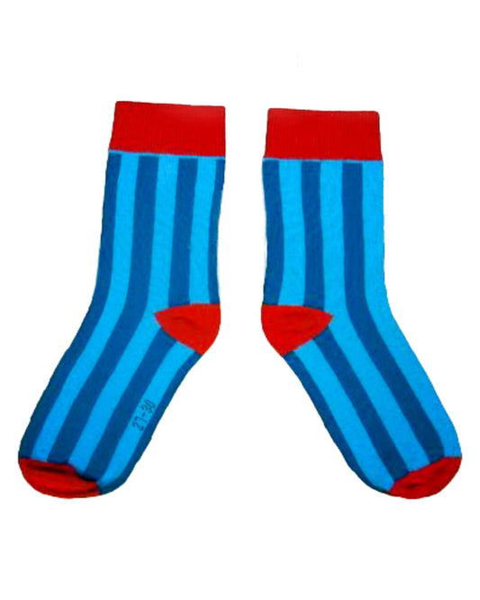 blau gestreifte Socken aus Biobaumwolle  von moromini