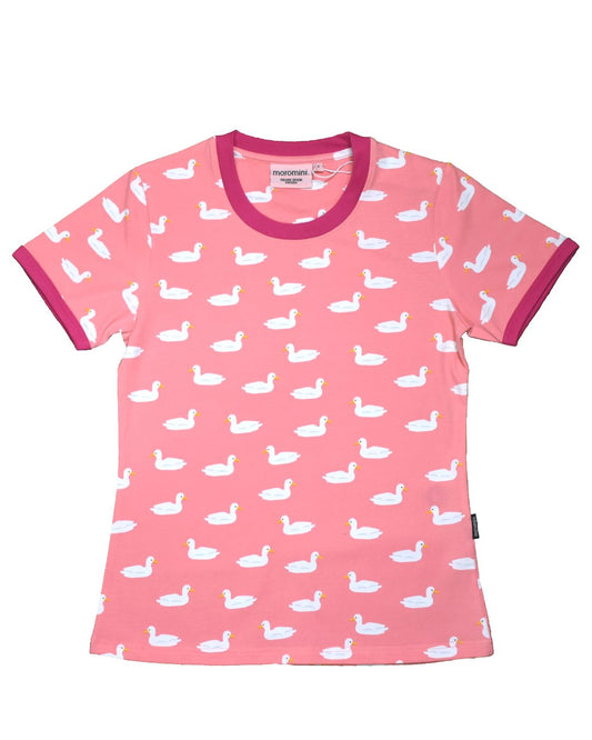 T-Shirt ENTENTEICH  in pink für  Damen von  moromini aus Biobaumwolle 