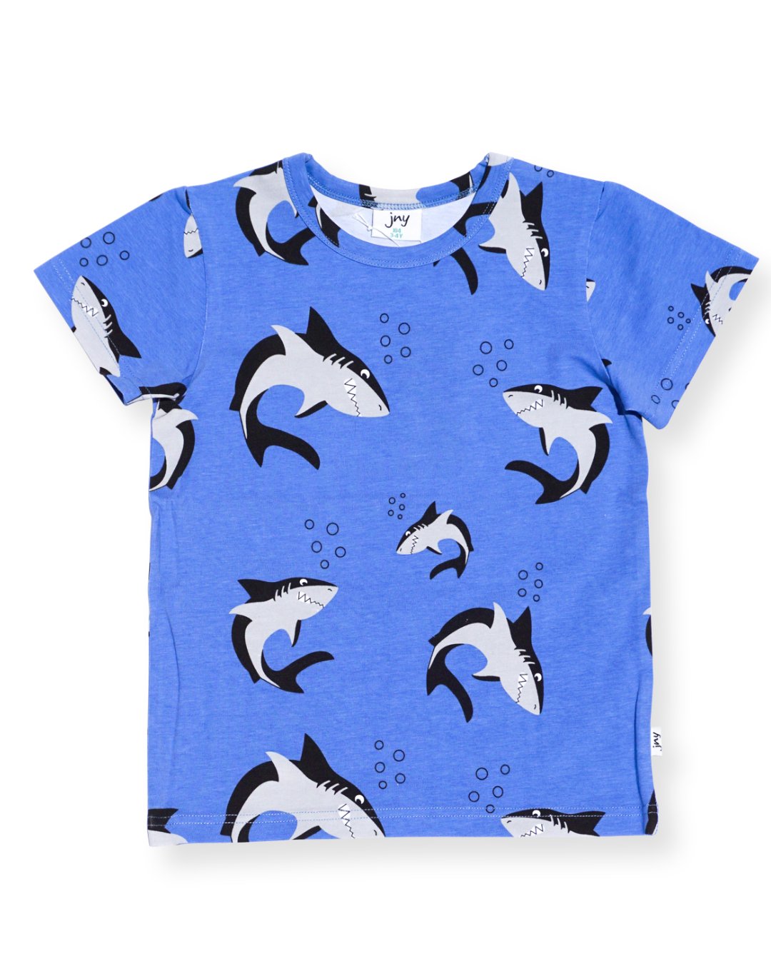 T-Shirt mit Haien aus Biobaumwolle von jny