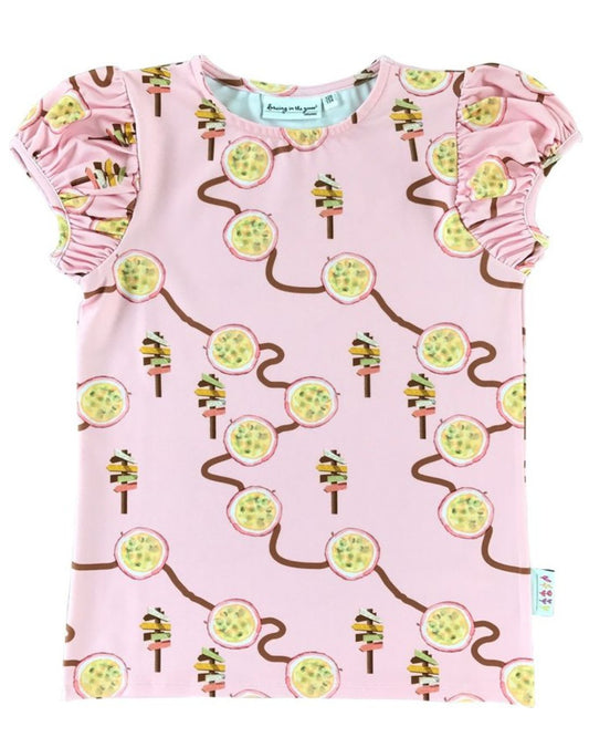 T-Shirt Passion Path aus Biobaumwolle für Mädchen 