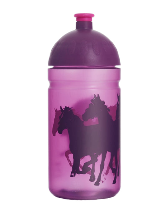 Wasserflasche mit Pferden 